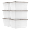 Stackable Storage Bins with Snap Lids for Home Organization
