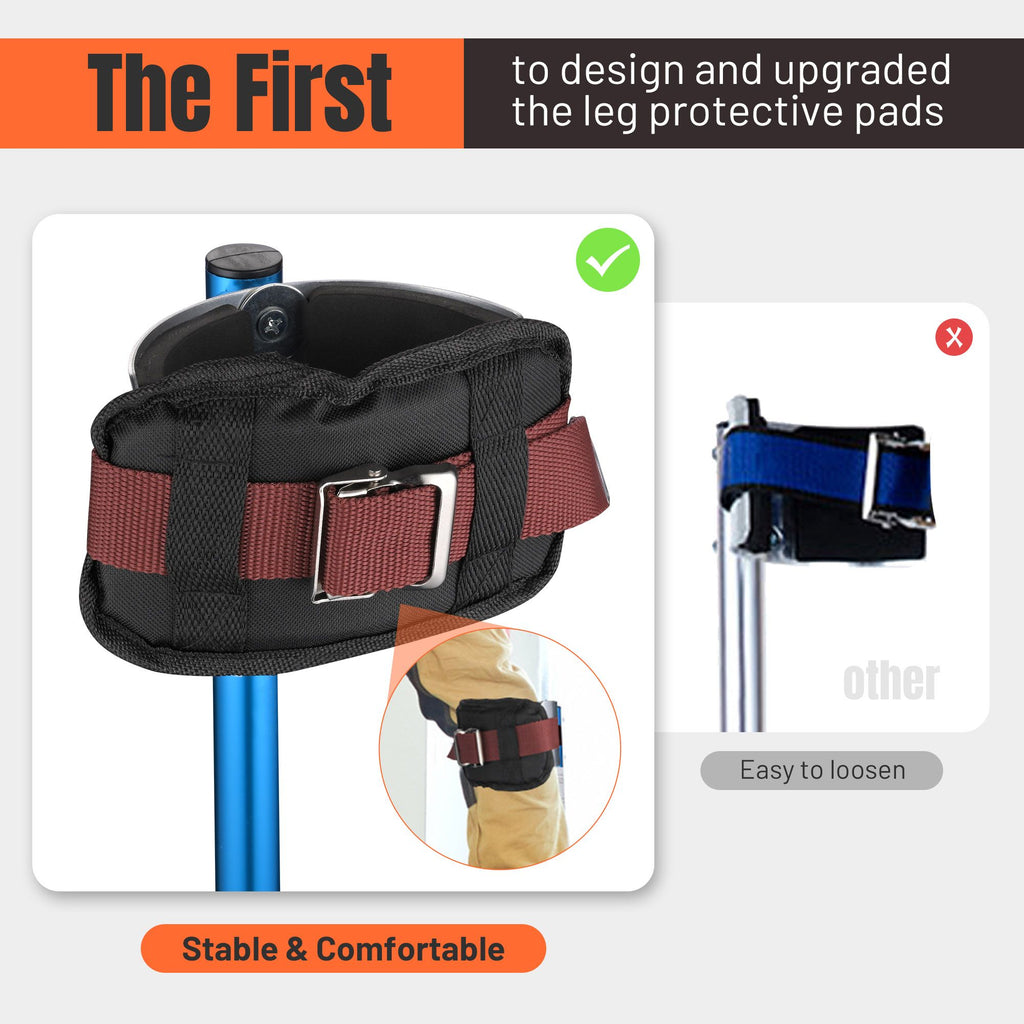 Adjustable Blue Drywall Stilts with Tool-Free Height Control