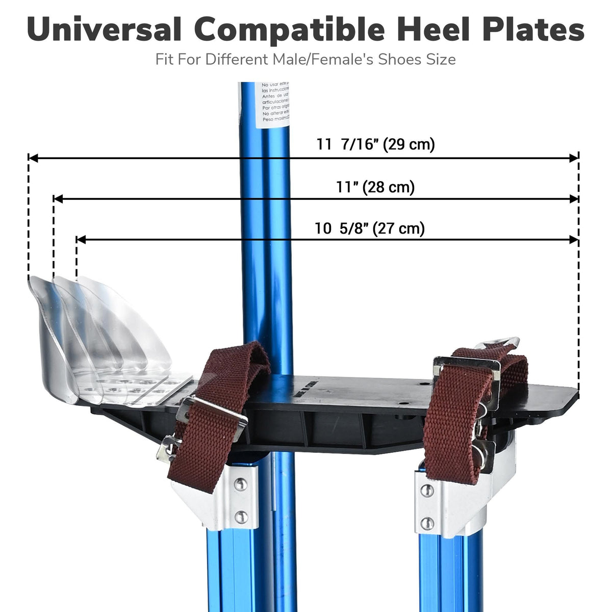 Adjustable Blue Drywall Stilts with Tool-Free Height Control