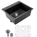 Kitchen Sink Workstation with Multi-Part Kit and Easy Installation