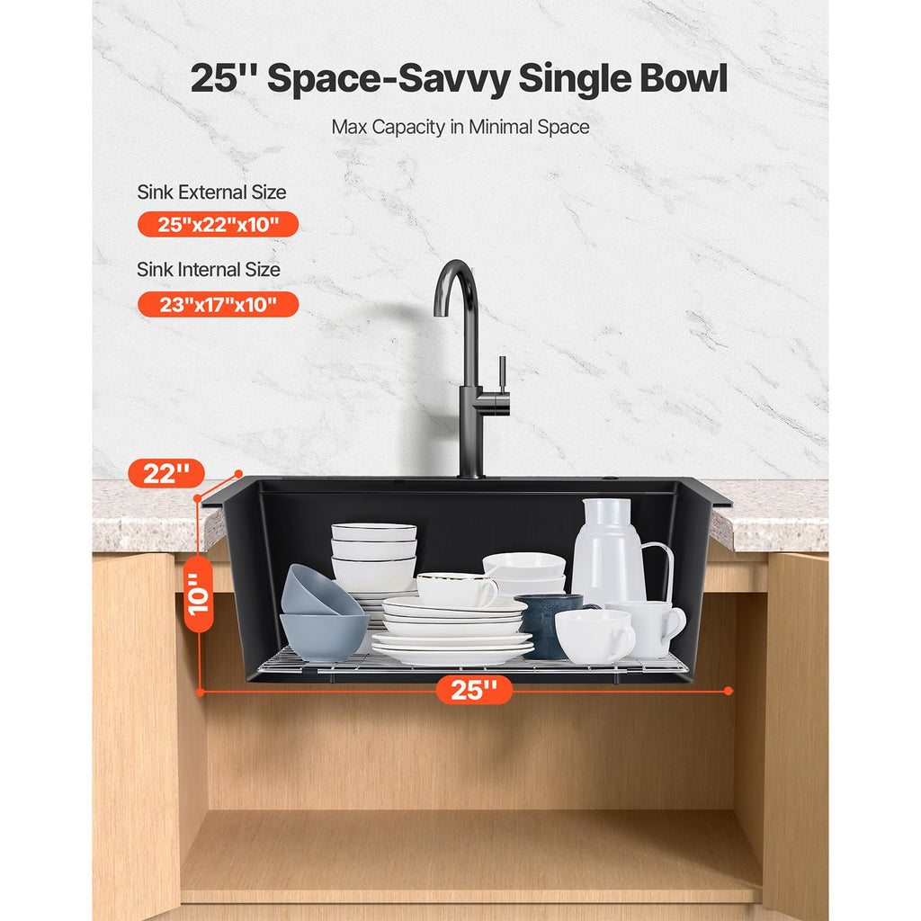 Kitchen Sink Workstation with Multi-Part Kit and Easy Installation