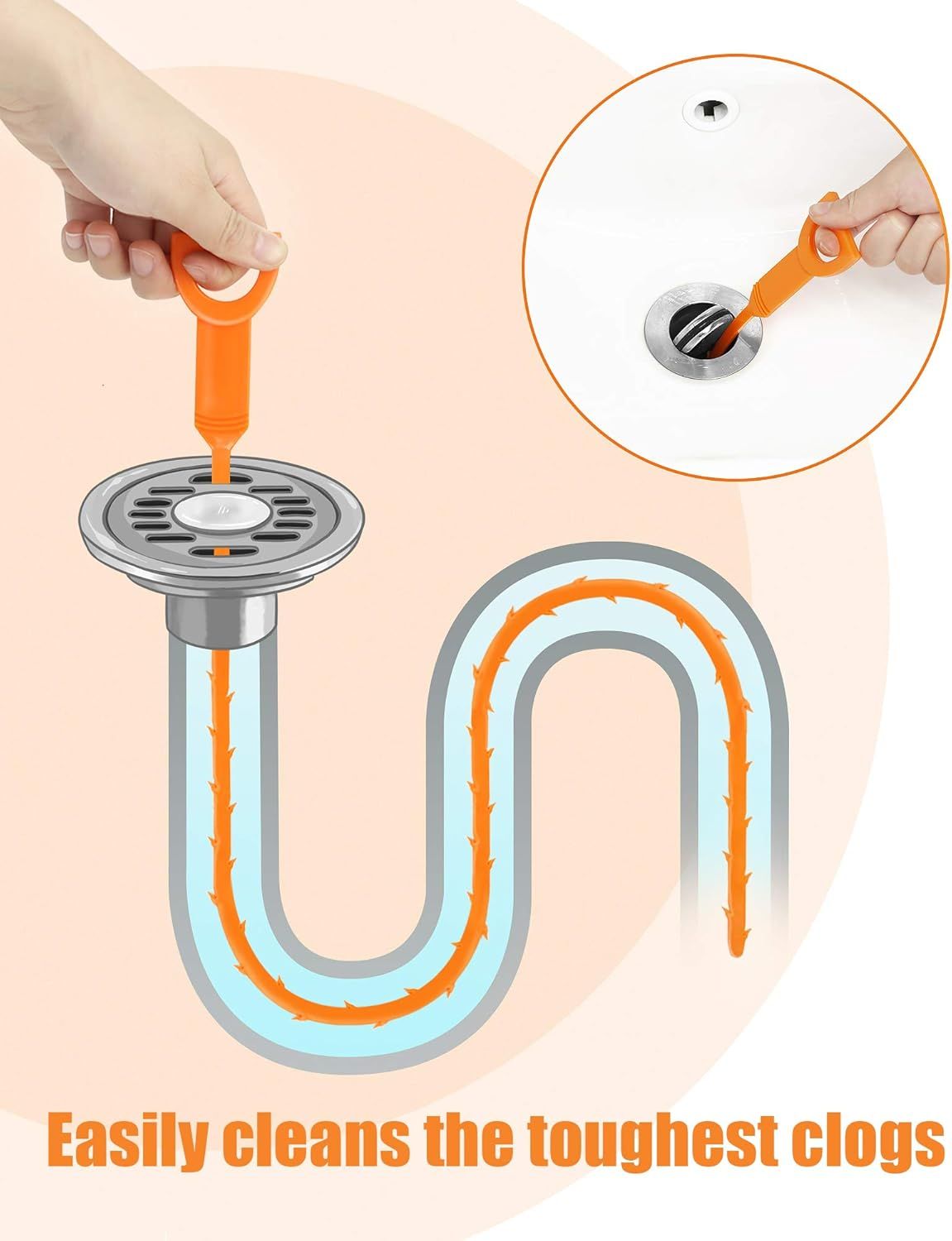 Hair Clog Remover Tools for Household Drains