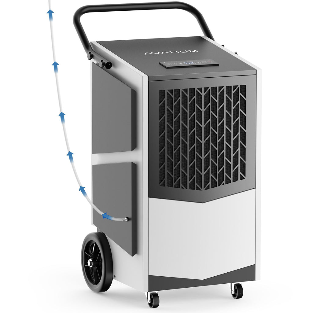 250 Pint Commercial Dehumidifier with Pump for Large Spaces