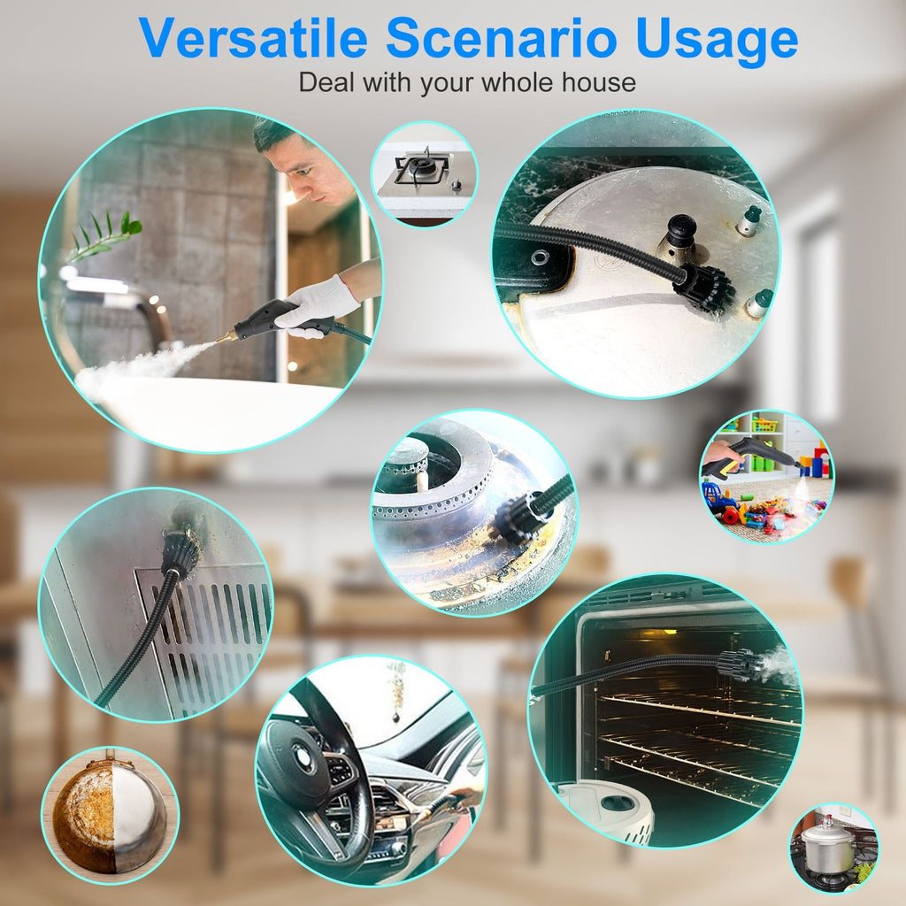 Adjustable Handheld Steam Cleaner with Accessory Set