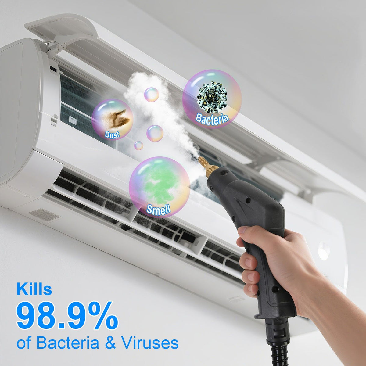 Adjustable Handheld Steam Cleaner with Accessory Set