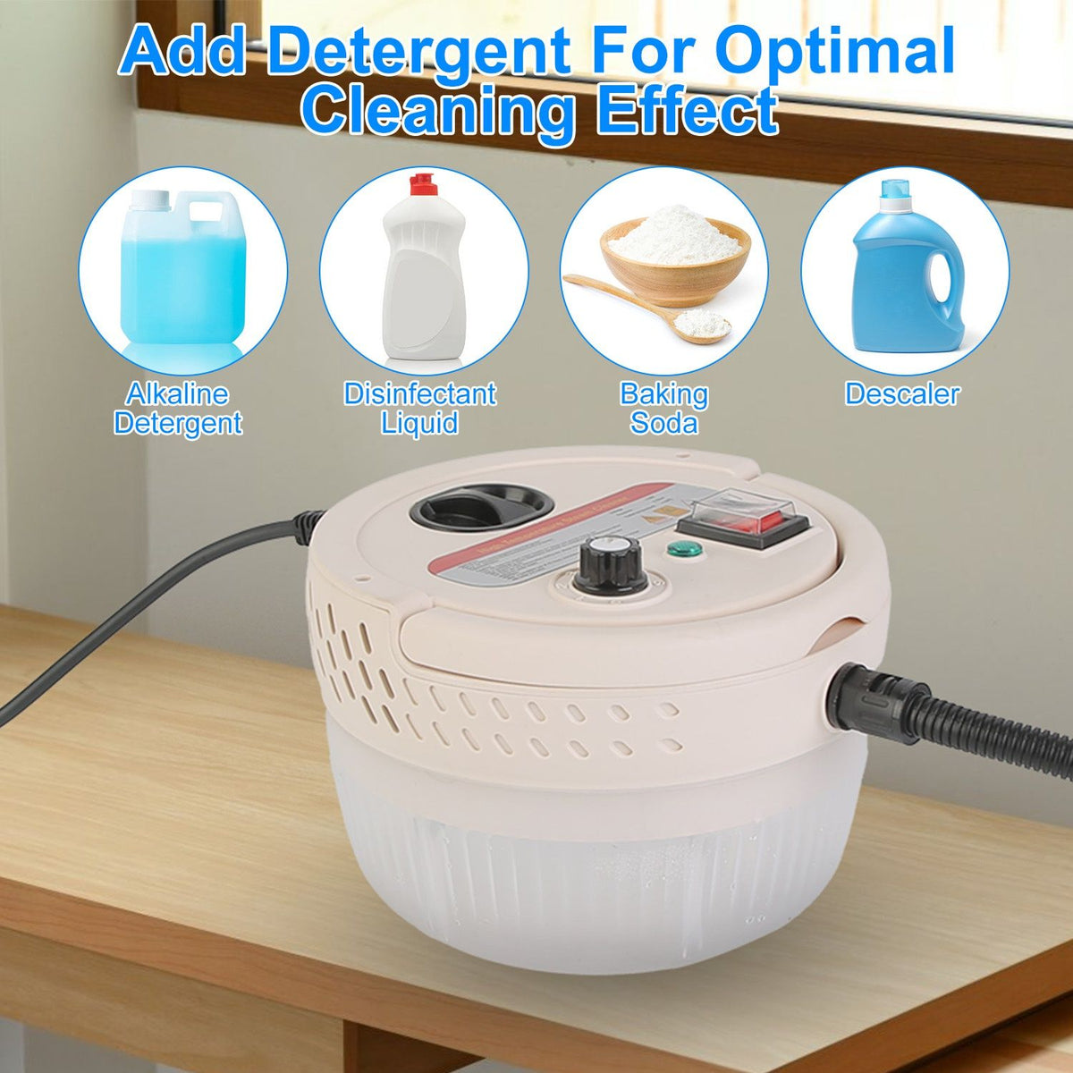 Adjustable Handheld Steam Cleaner with Accessory Set