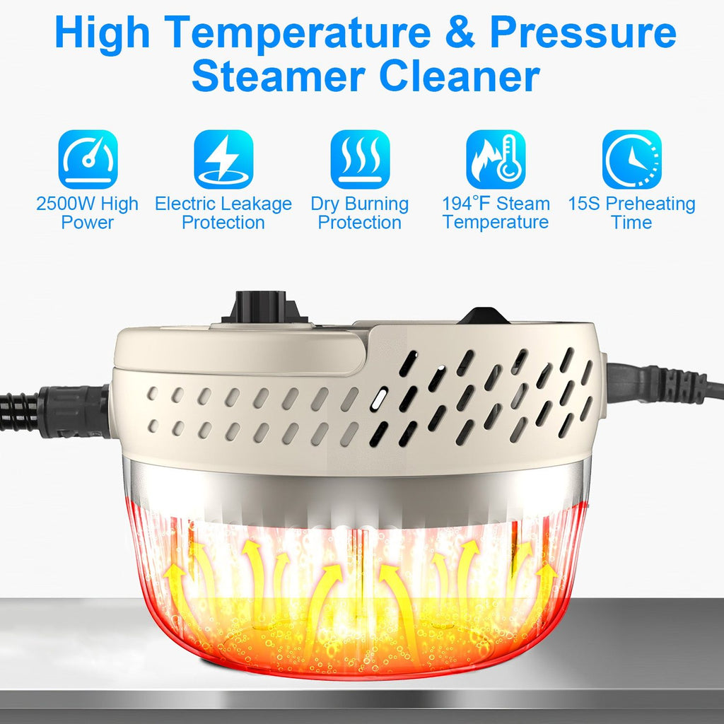 Adjustable Handheld Steam Cleaner with Accessory Set