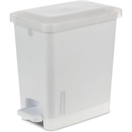 2.7 Gallon Step Trash Can – Space-Saving Pedal Bin for Bathroom or Office
