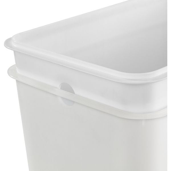 2.7 Gallon Step Trash Can – Space-Saving Pedal Bin for Bathroom or Office