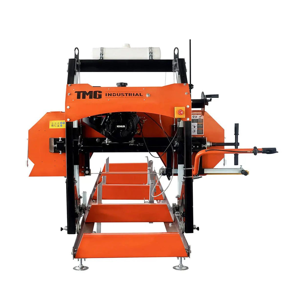 TMG-PSM27 Portable Sawmill with Engine – Cut Logs Up to Long