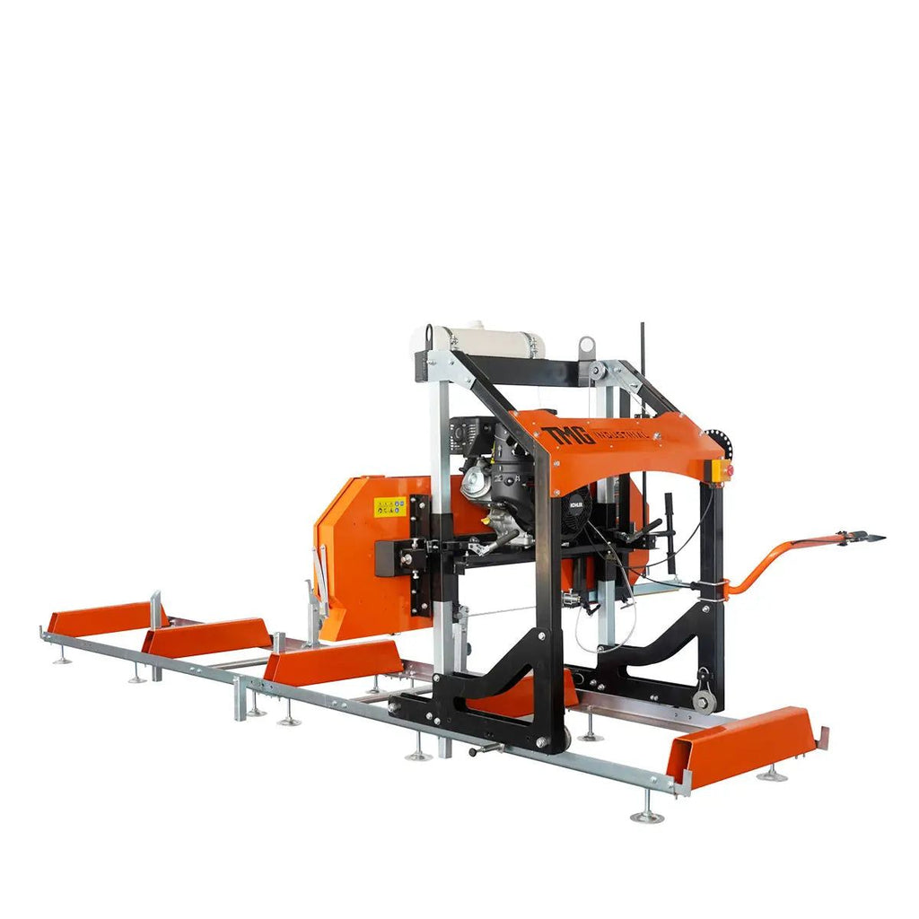 TMG-PSM27 Portable Sawmill with Engine – Cut Logs Up to Long