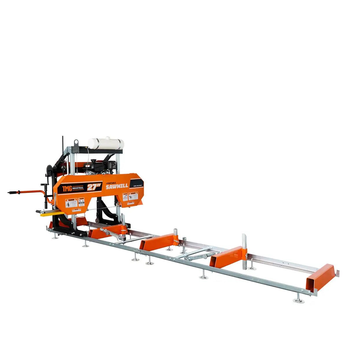 TMG-PSM27 Portable Sawmill with Engine – Cut Logs Up to Long