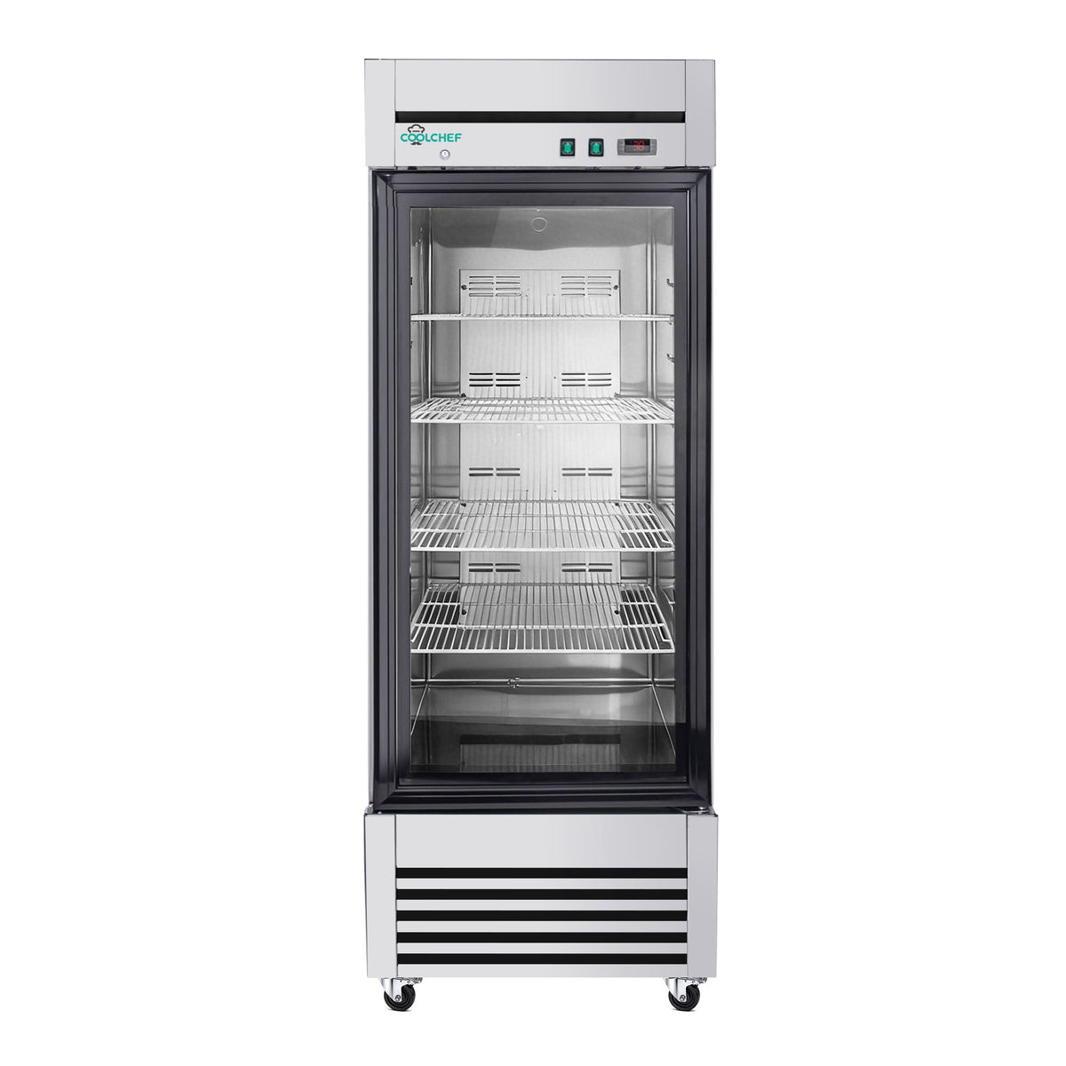 Single Door Glass Front Commercial Refrigerator Display Cooler