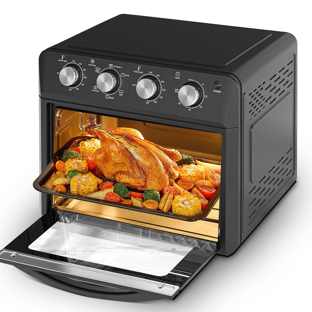 Multifunction Air Fryer Toaster Oven with Drop-Down Door