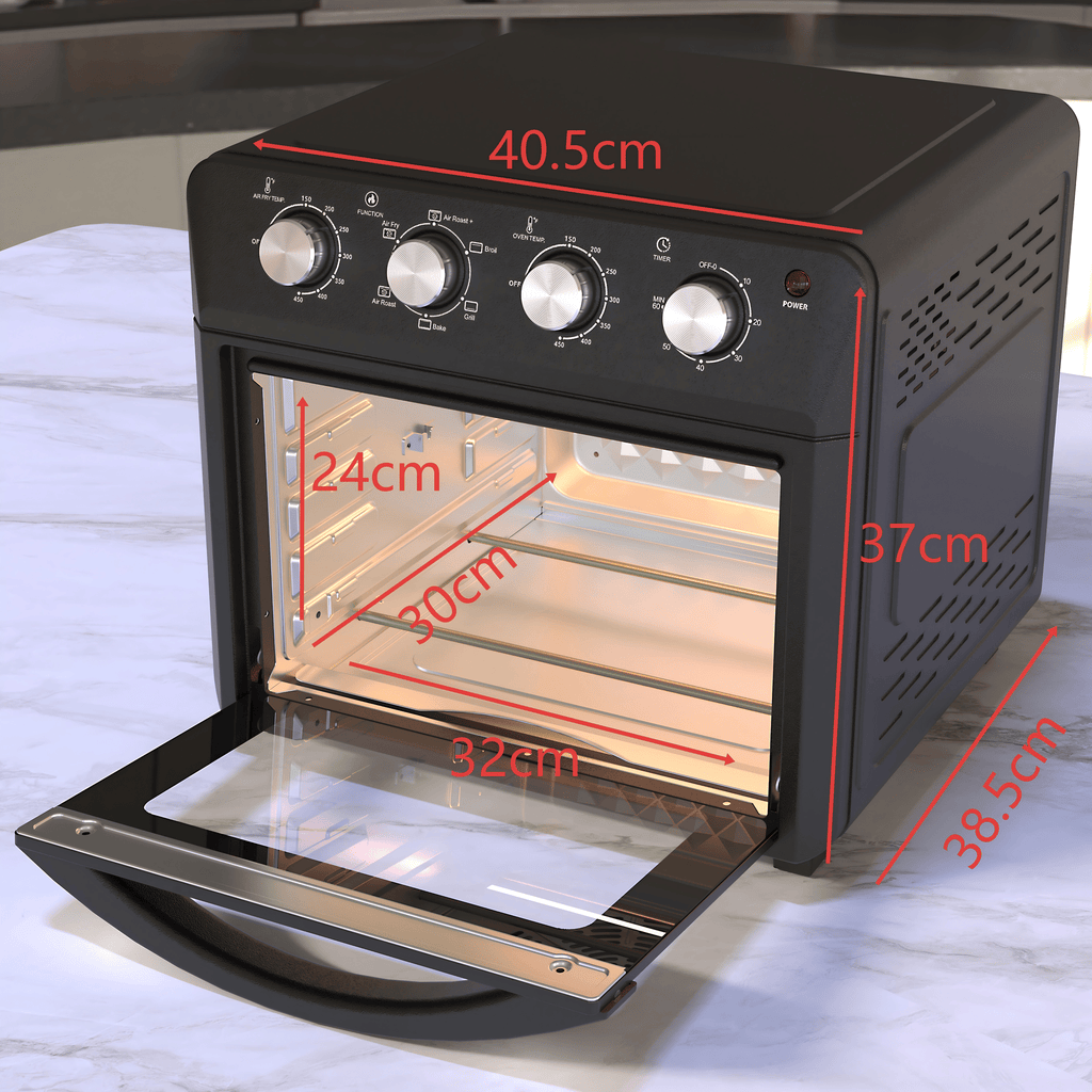 Multifunction Air Fryer Toaster Oven with Drop-Down Door
