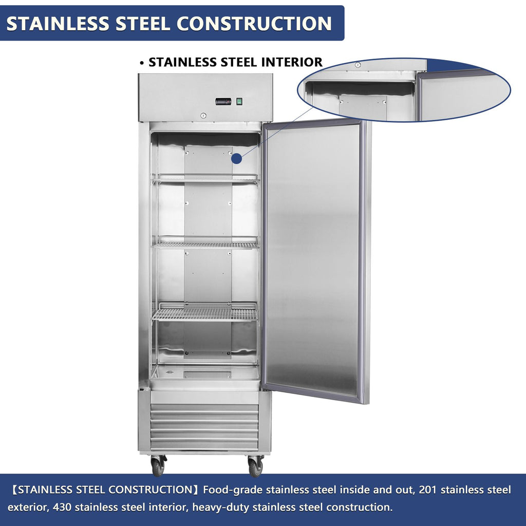 Commercial Reach-In Freezer with Digital Controls