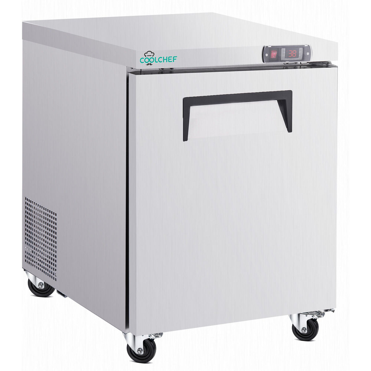 Commercial Worktop Refrigerator with Consistent Cooling and Soft-Close Door