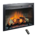 Multicolored Flame Electric Fireplace Insert with Adjustable Brightness