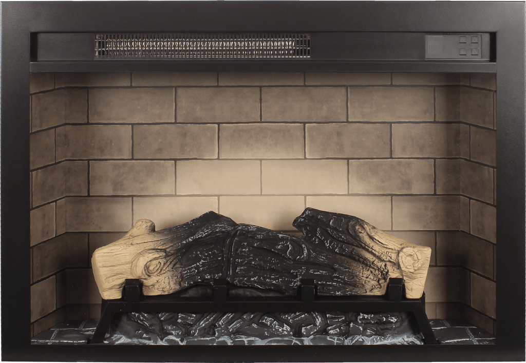 Multicolored Flame Electric Fireplace Insert with Adjustable Brightness