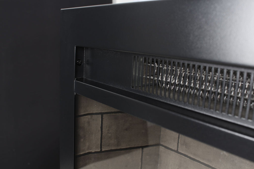 Multicolored Flame Electric Fireplace Insert with Adjustable Brightness