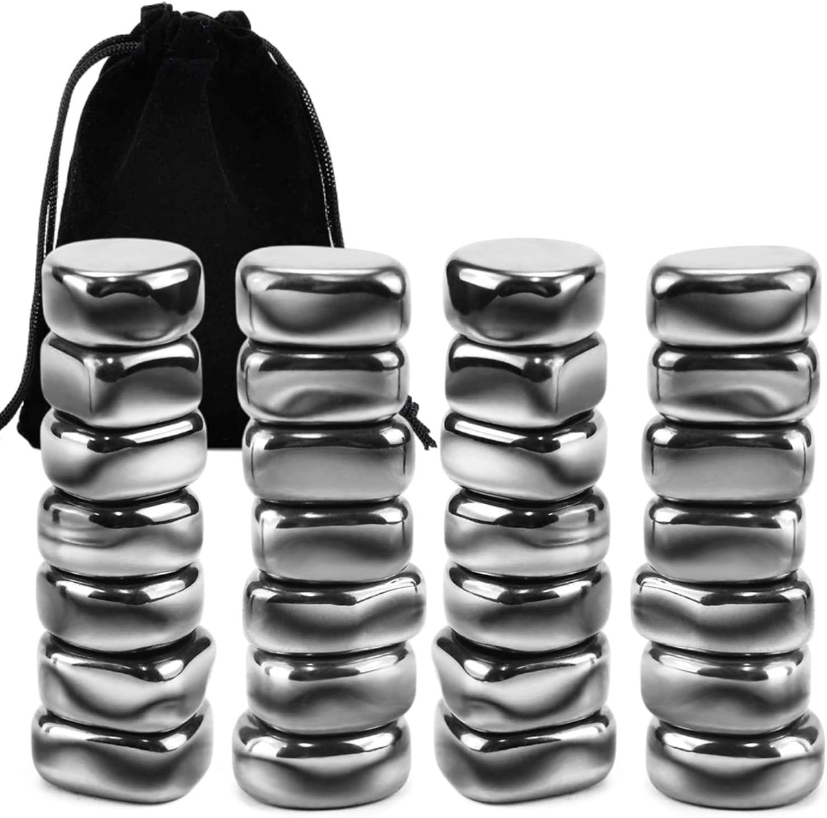 Black Fridge Magnets for Notes, Lists, and Displays
