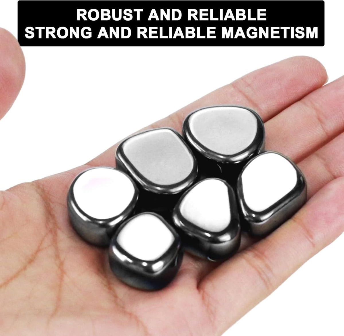 Black Fridge Magnets for Notes, Lists, and Displays