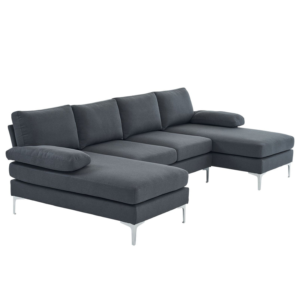 U-Shaped Modular Sofa for Relaxed Gatherings