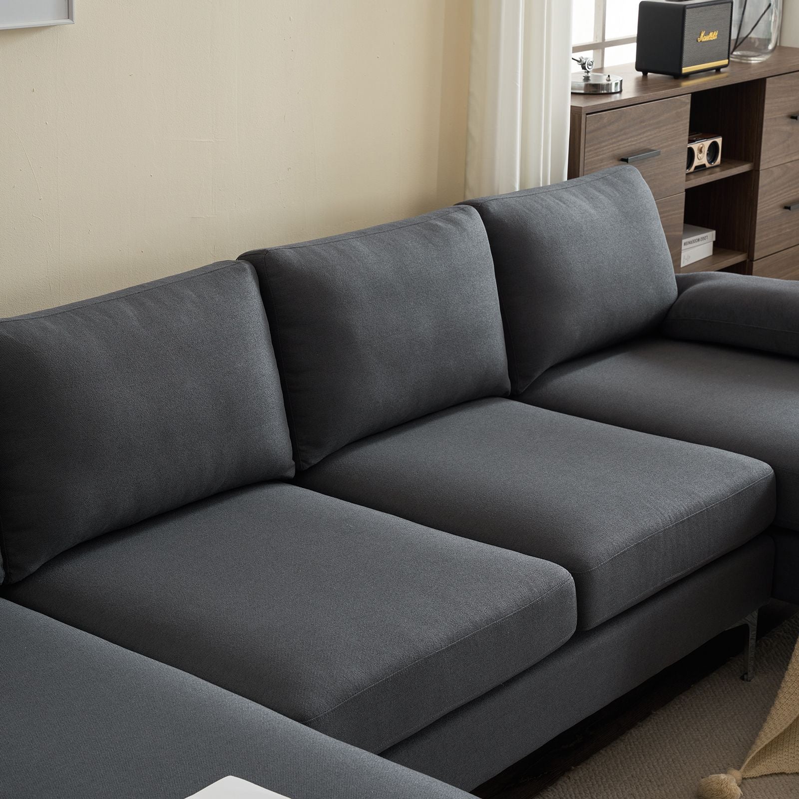 U-Shaped Modular Sofa for Relaxed Gatherings