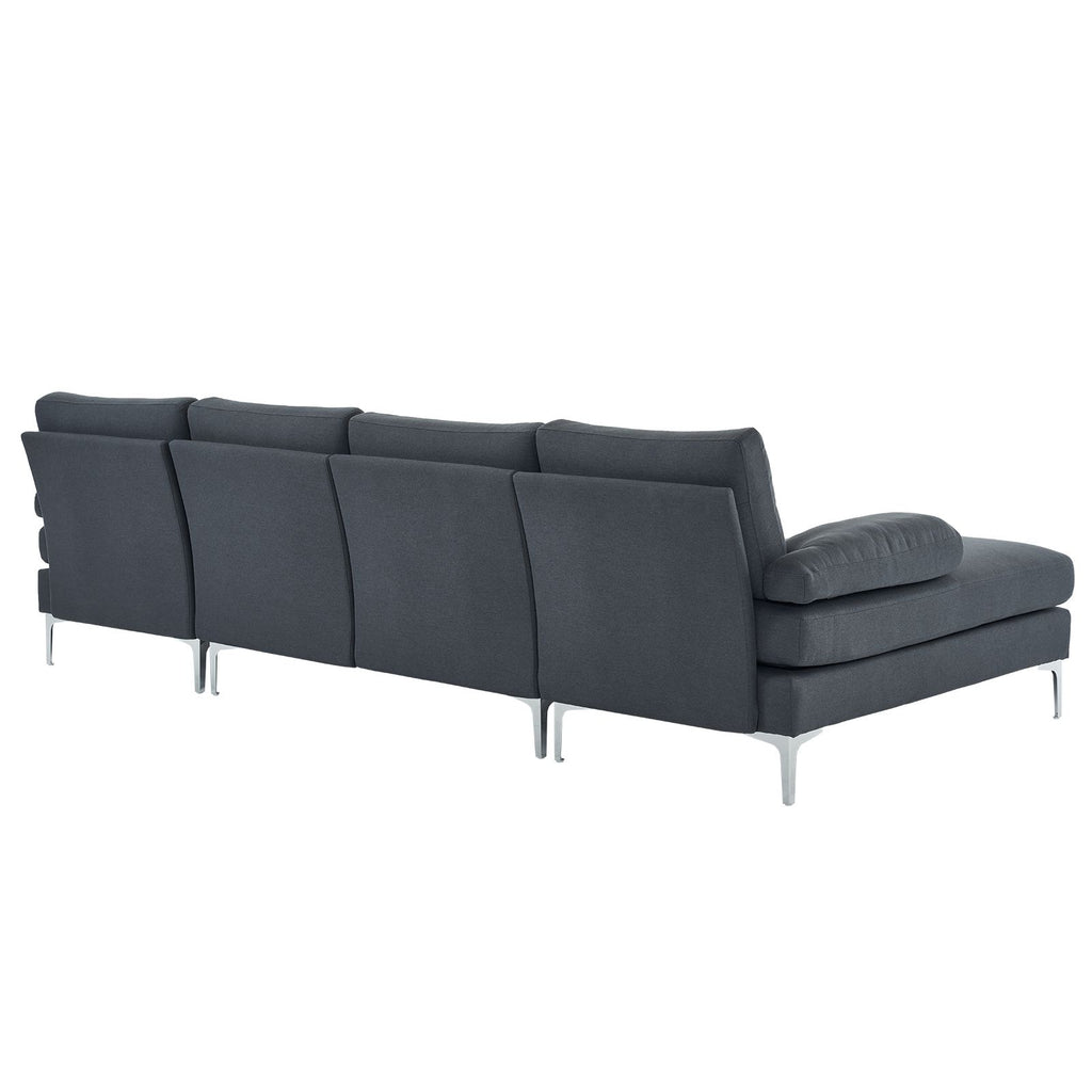 U-Shaped Modular Sofa for Relaxed Gatherings