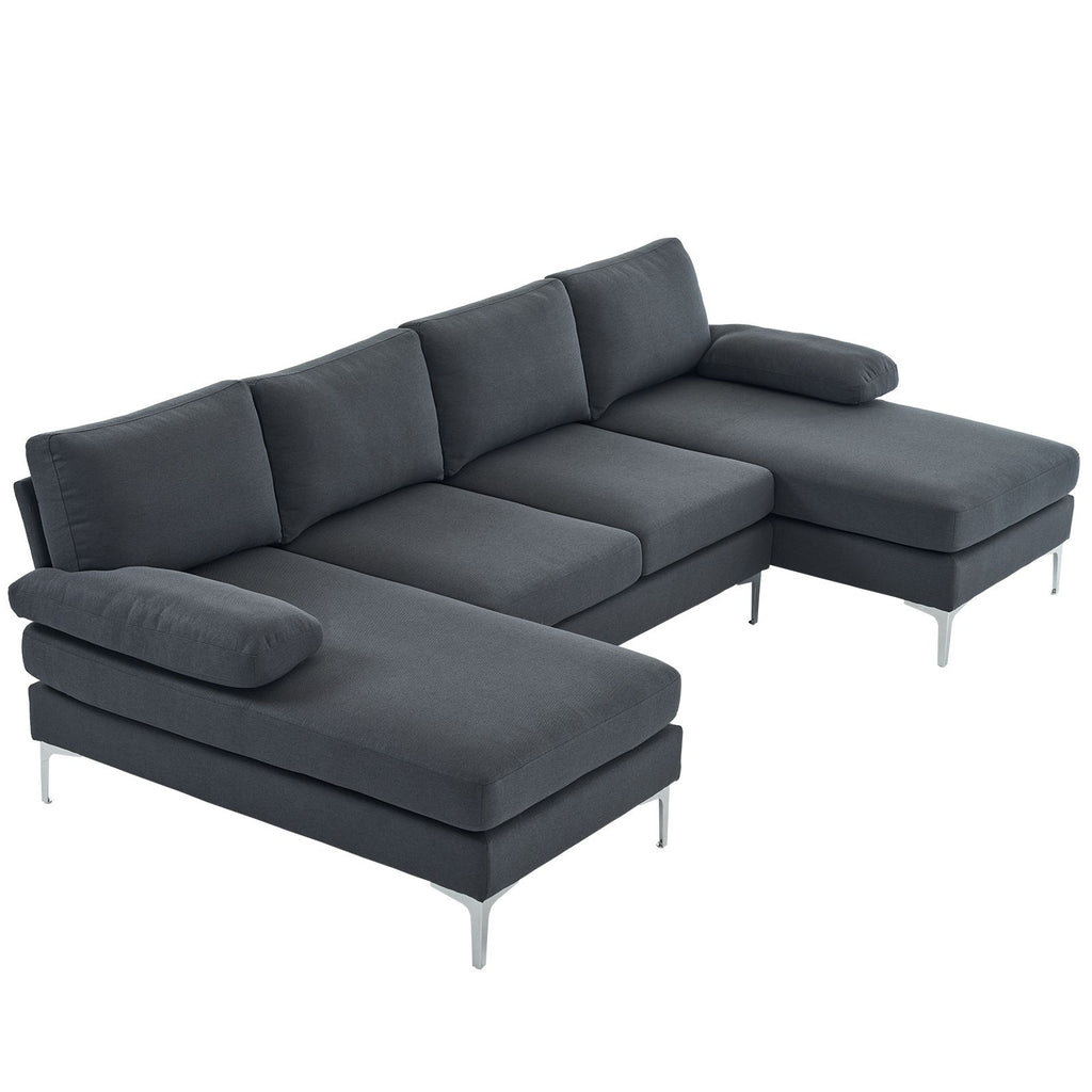 U-Shaped Modular Sofa for Relaxed Gatherings