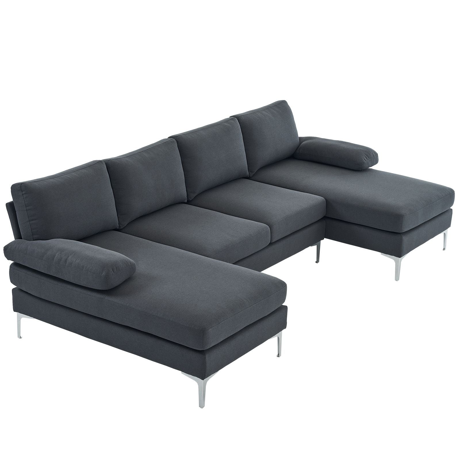 U-Shaped Modular Sofa for Relaxed Gatherings