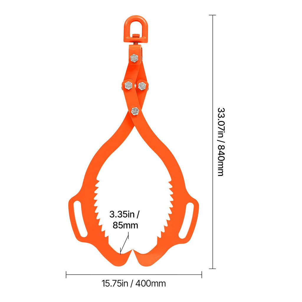Eagle-Claw Swivel Log Lifting Tongs for Forestry Work