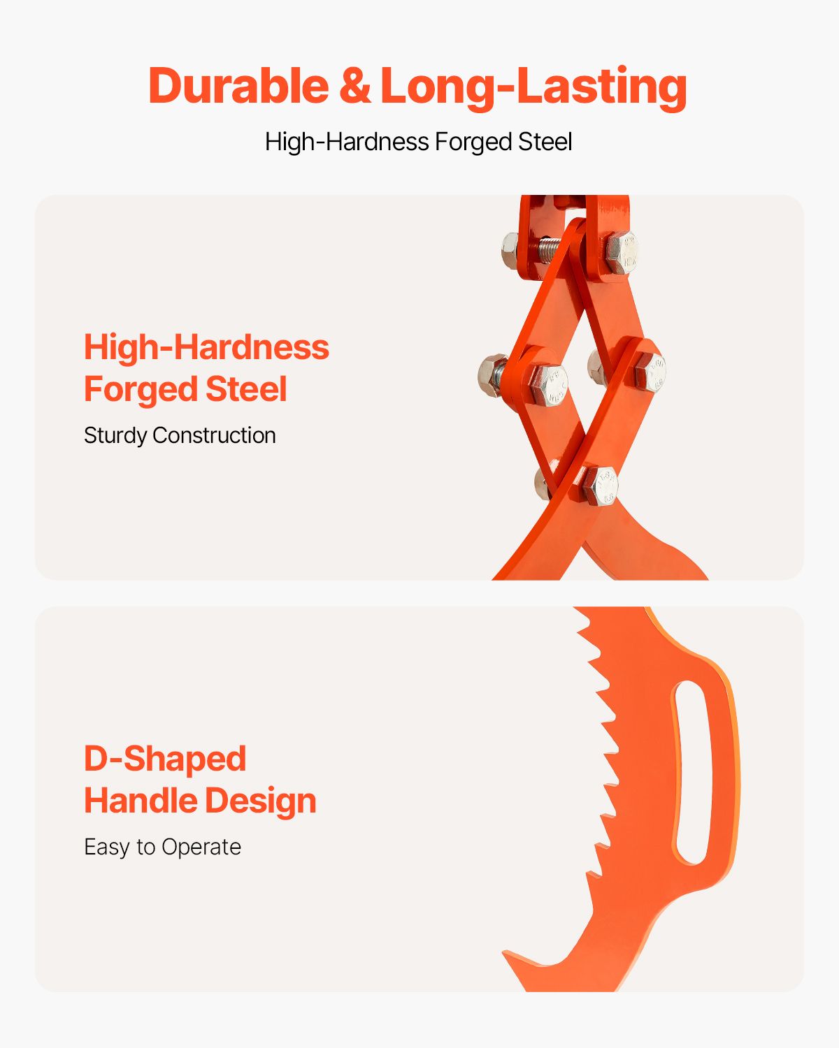 Eagle-Claw Swivel Log Lifting Tongs for Forestry Work