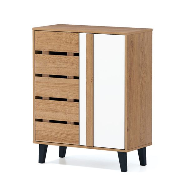 Farmhouse Entryway Shoe Cabinet with Adjustable Shelves