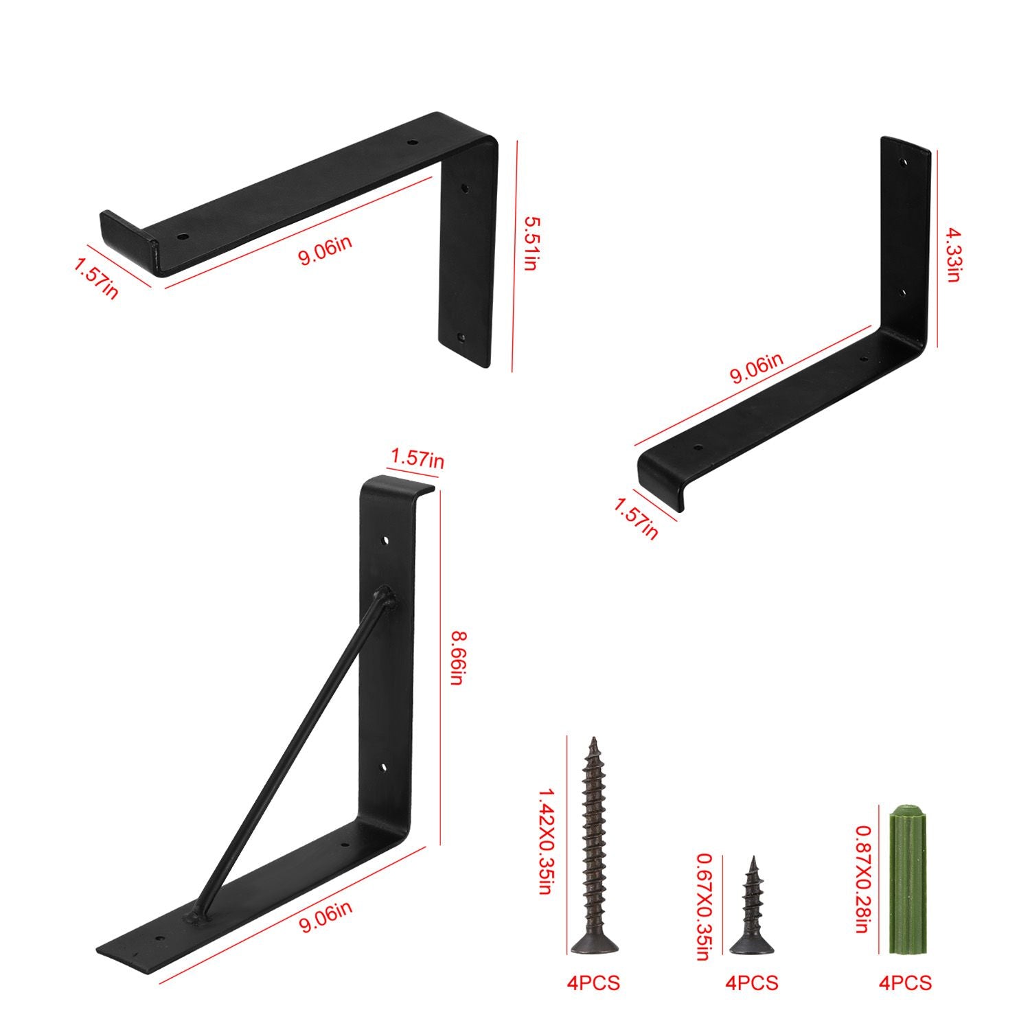 practical L-Shaped Shelf Brackets for Sturdy Wall Shelves