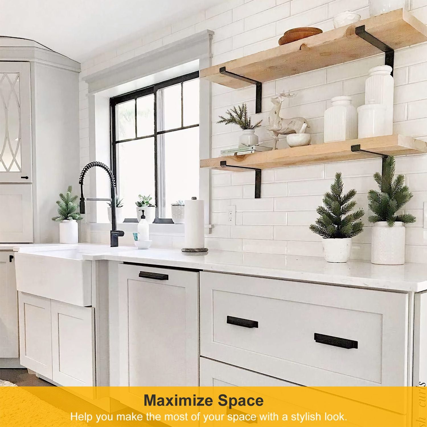 practical L-Shaped Shelf Brackets for Sturdy Wall Shelves