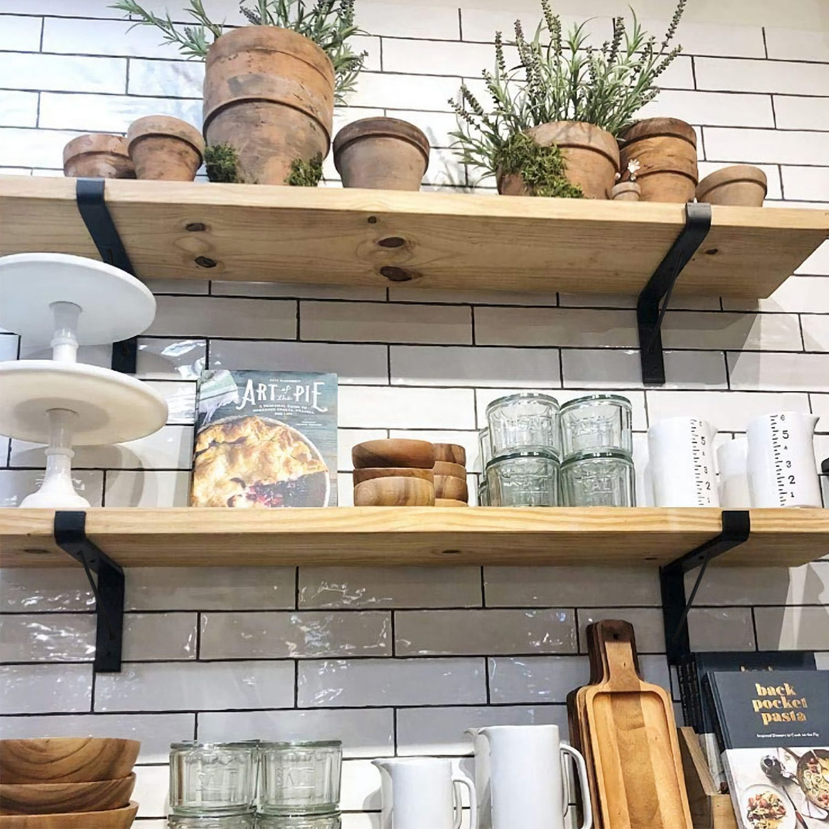 Industrial L-Shaped Shelf Brackets for Custom Wall Shelves