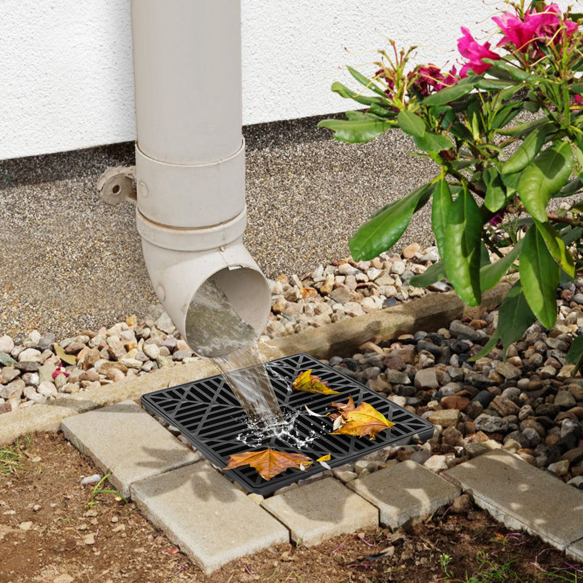 Flexible No-Dig Downspout Extension Kit for Foundation Drainage