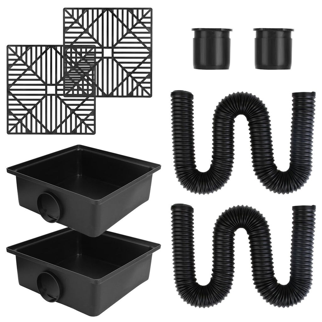 Flexible No-Dig Downspout Extension Kit for Foundation Drainage