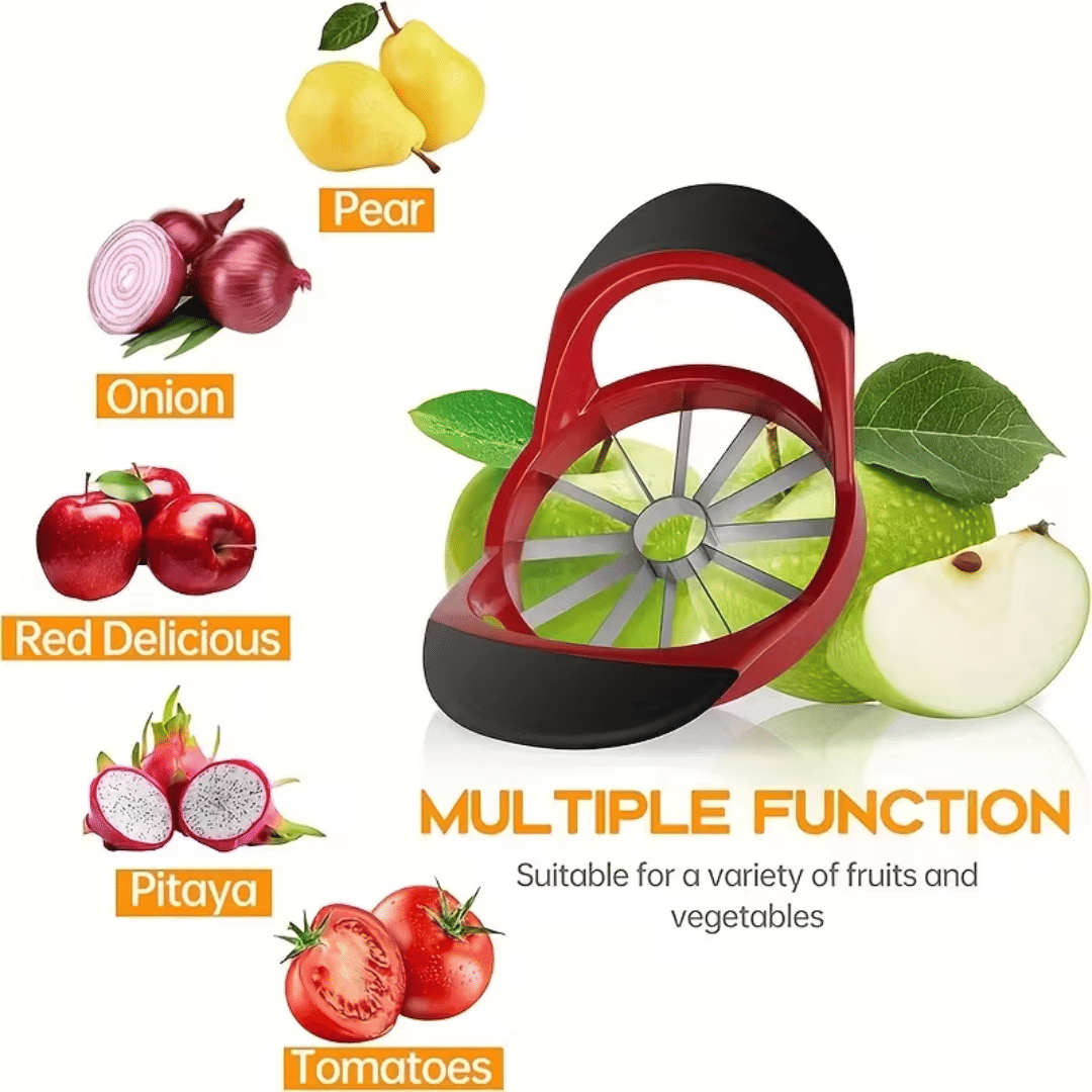 Apple Corer and Slicer with Anti-Slip Handle