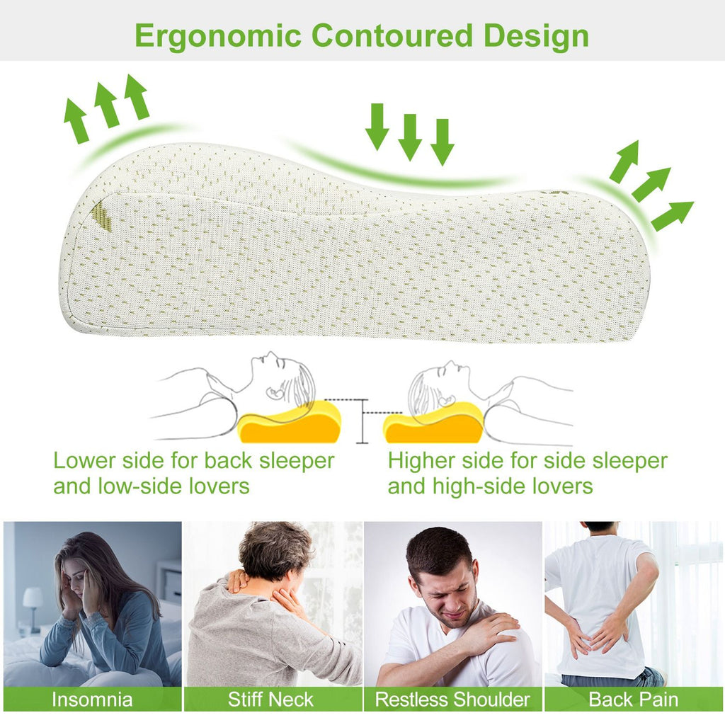 Ergonomic Cervical Pillow for Neck Pain Relief and Restful Sleep