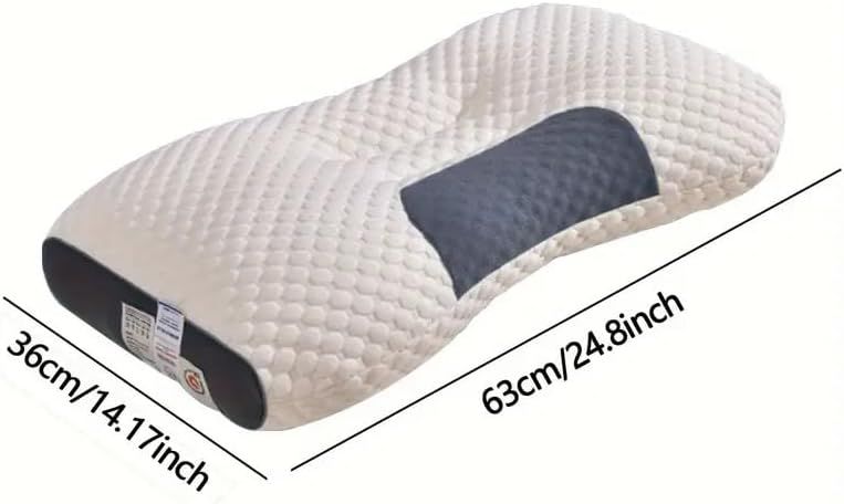 Knitted SPA Massage Neck Pillow – Ergonomic Cervical Support with Removable Cover