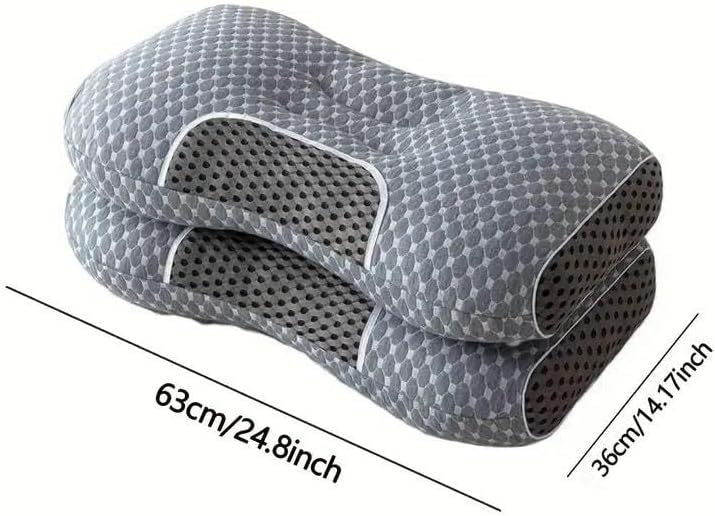 Knitted SPA Massage Neck Pillow – Ergonomic Cervical Support with Removable Cover