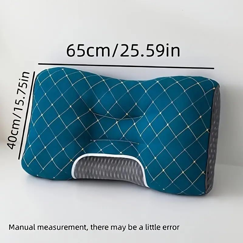 Knitted SPA Massage Neck Pillow – Ergonomic Cervical Support with Removable Cover