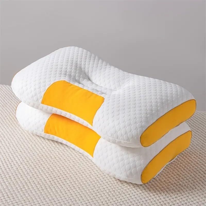 Knitted SPA Massage Neck Pillow – Ergonomic Cervical Support with Removable Cover