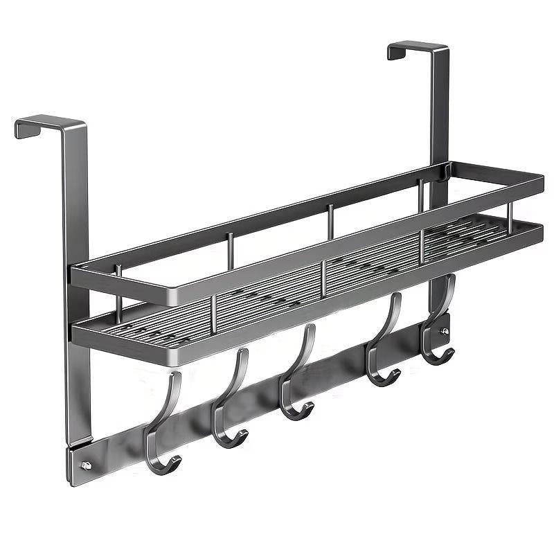 Over the Door Organizer with Metal Shelves – Space Saving Storage for Bathroom, Kitchen, Pantry