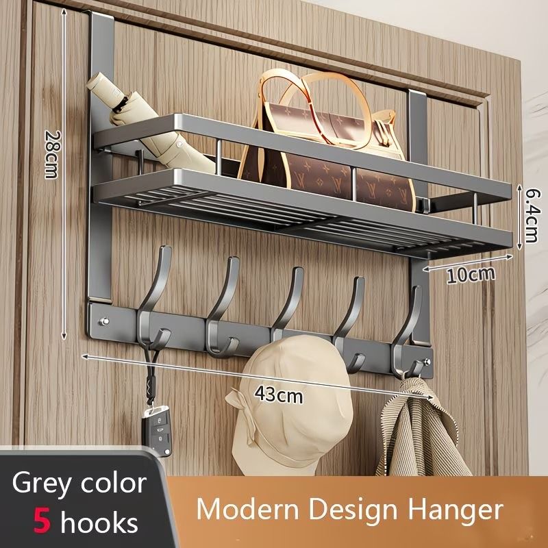 Over the Door Organizer with Metal Shelves – Space Saving Storage for Bathroom, Kitchen, Pantry