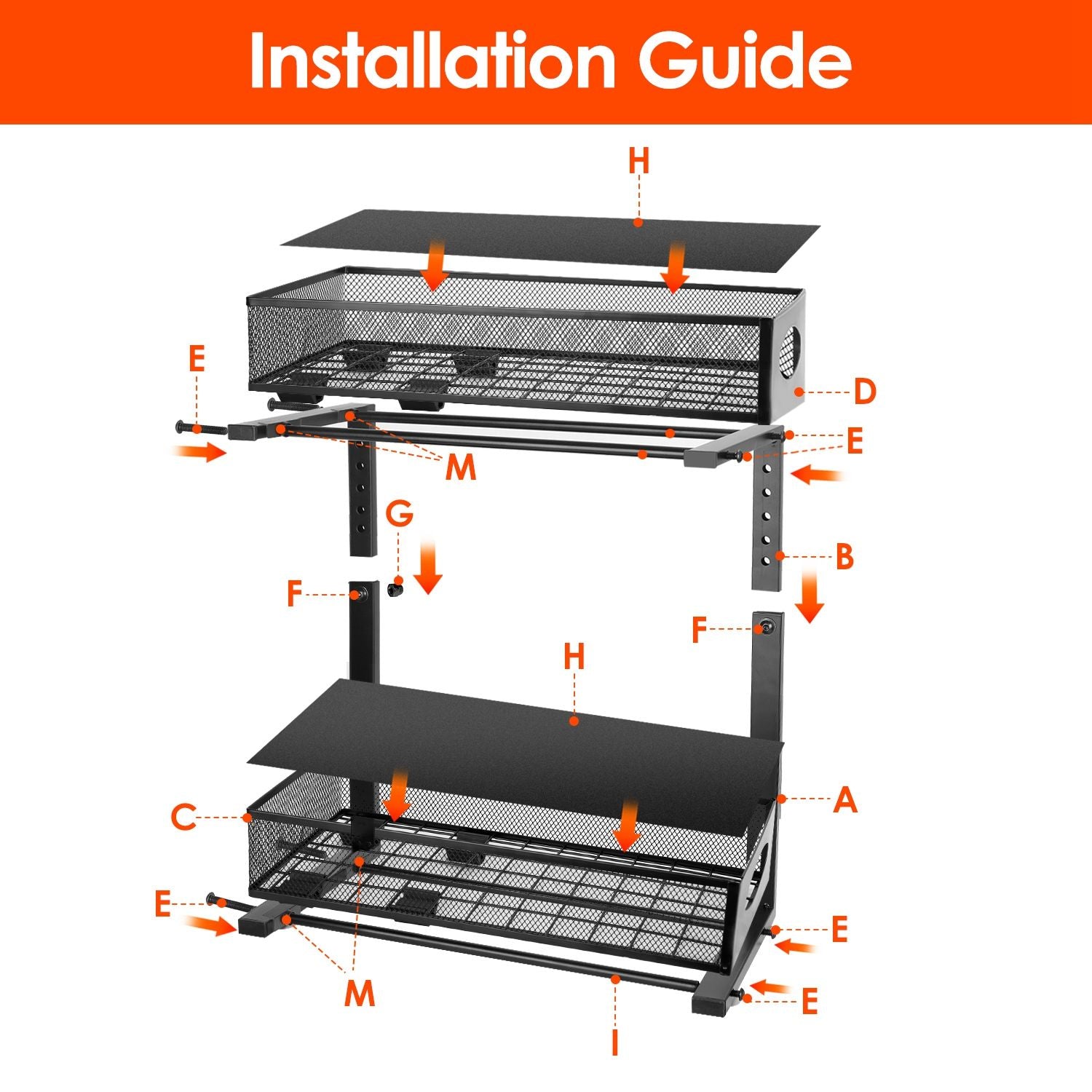 Two-Piece Adjustable Pull-Out Under-Sink Organizer
