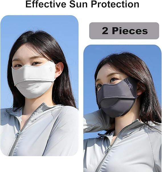 Two Reusable Outdoor Face Covers