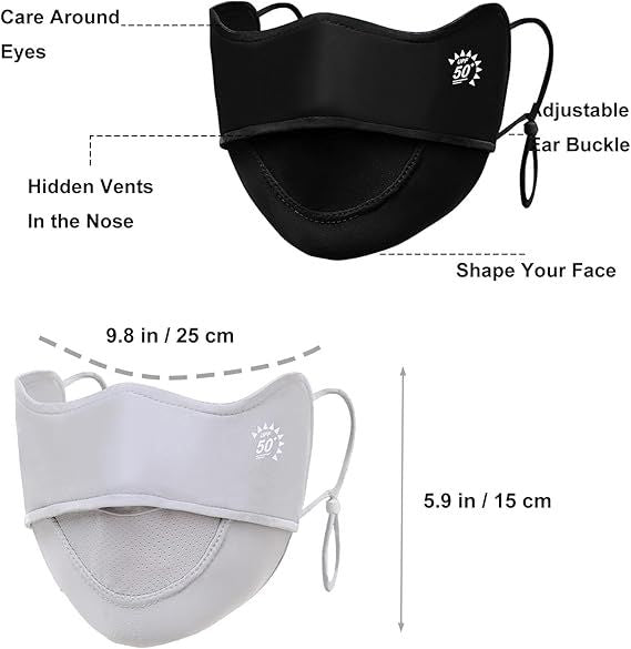 Two Reusable Outdoor Face Covers